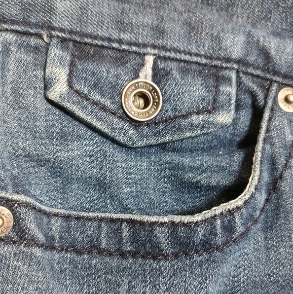 Ann Taylor Loft Modern Flare Women's Blue Jeans - Picture 4 of 11